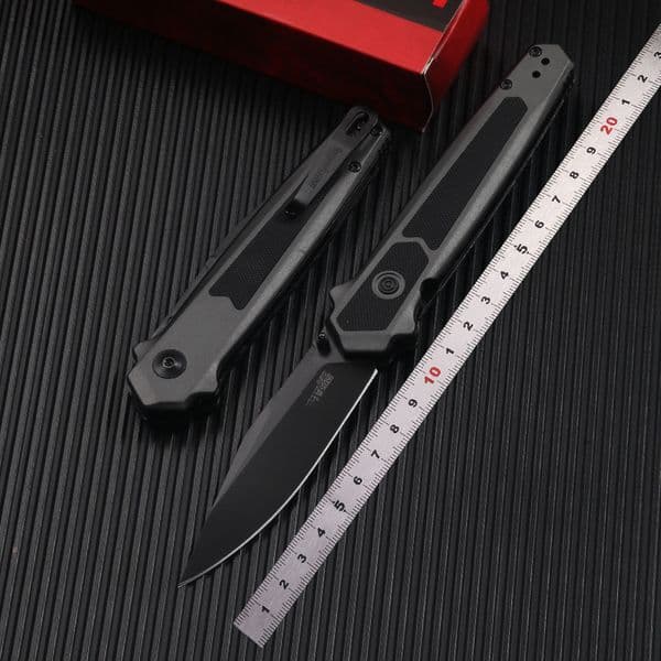 KS-7951 Outdoor Folding Knife 8Cr13Mov Black cleaning blade Portable Camping Survival Pocket Knife
