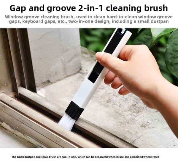 2P Corner Gap Brush Screen Window Groove Cleaning Brush Tool Bathroom Dead Corner Groove Small Brush Floor Door and Window Brush