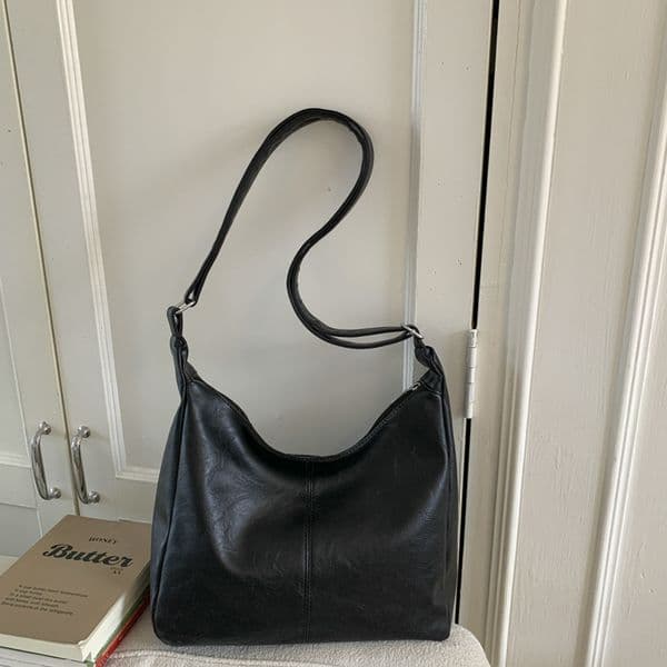 Bestseller New Autumn And Winter Versatile Large-Capacity Commuter Crossbody High-End Soft Leather Vintage Shoulder Bag, Plaid Tote Bag For Women Ddmytues