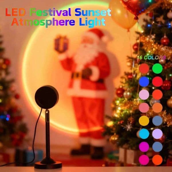 Projector Sunset Light Rainbow Create Beautiful Photo Background Romantic Atmosphere Light, Nightlight Gift