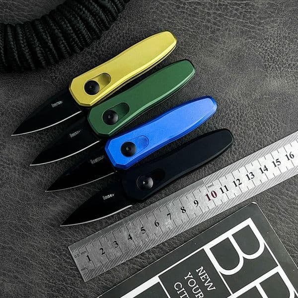 KS 7500 EDC Folding Knife 8Cr13MoV Steel Blade Aluminum Alloy Handle Outdoor Camping Tactical Hunting Multi-Function Tool
