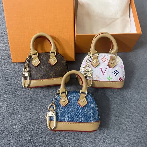 designer Mini bag Designer Key Chain Micro Bag Charm Keychain Leather Keychains Man Woman Mini Wallet Bags Pendant Coins Purse