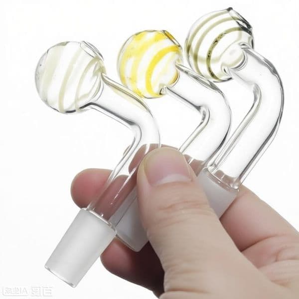 Colorful Lollipop Glass Oil Burner Bubbler Bowl Slide Nail Sandblasting 10mm Male Downstem Colored smoking oil banger bowl for mini water bong