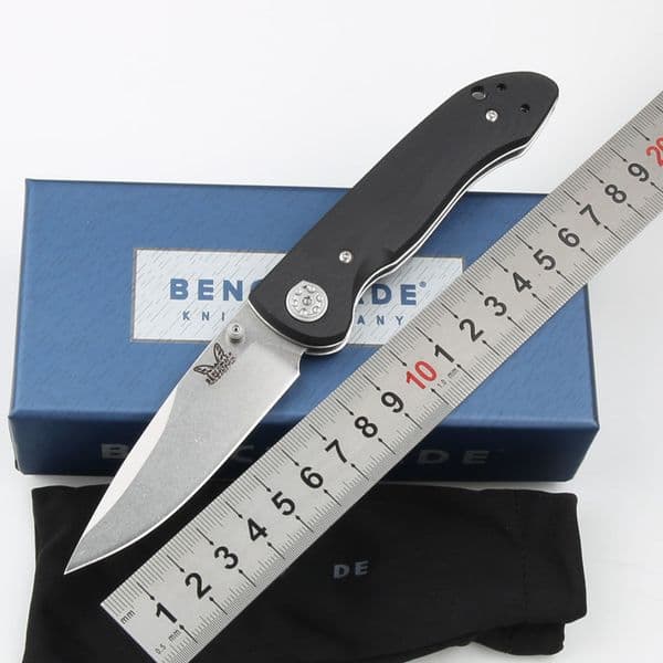 High quality BM698 Camping Tactical Folding Knife G10 Wilderness Survival High-Hardness Sharp Pocket Self-Defense Knife