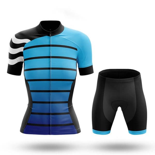 2026 Women Aqua Colors Cycling Team Jersey Bike Shorts Set Ropa Ciclismo WomenS MTB Shirt Summer Pro Bicycling Maillot Bottom Clothing