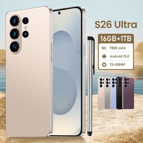 Best-selling S26Ultra 3+32GB 7.3-inch true 4G Android 15 smartphone external pen