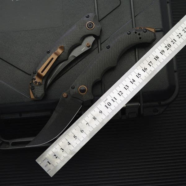 BM 865-02 MINI Folding Knife Outdoor Camping Hunting Pocket EDC Tool Knife