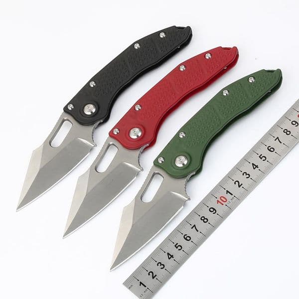 Folding knife D2 blade, nylon fiberglass handle outdoor EDC tool