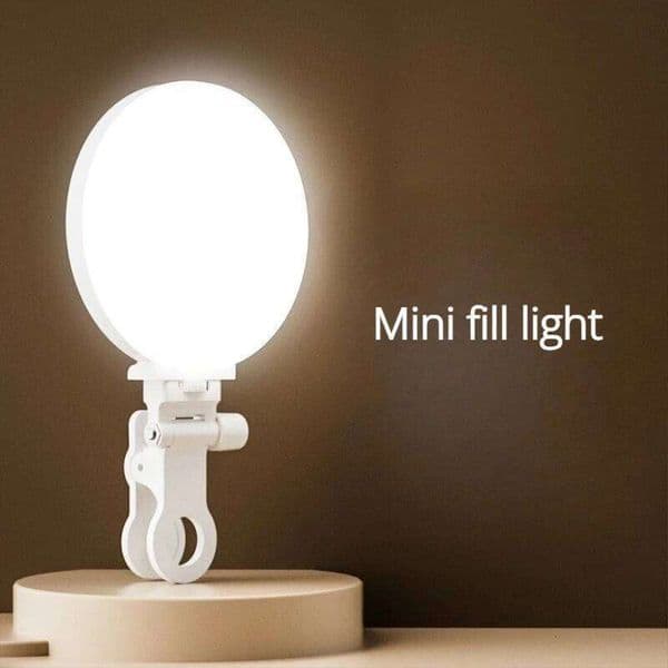LED Night Phone Fill Live Beauty Outdoor Handheld Photography Light Tri Color Adjustable Rechargeable Portable