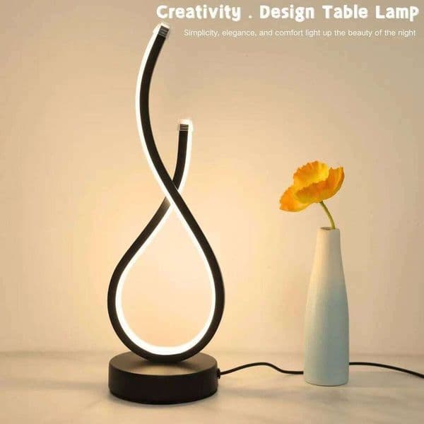 Nordic modern bedroom bedside innovative European style USB tri color desk lamp, bar atmosphere lamp