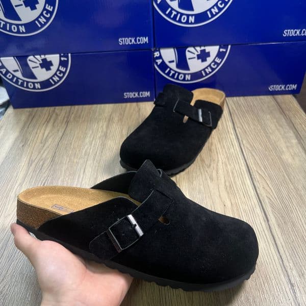 Designer Slippers Buckle Clogs Sandale Ashton Clog Loafers High Quality Fur Suede Fall Summer Beach Flats Sandals Genuine Leather Slide Casual Women Size 984