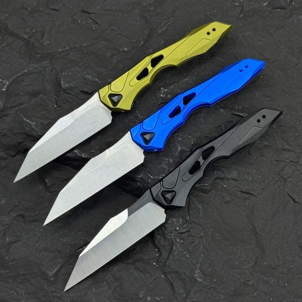 KS7650 Portable Multifunctional Pocket Folding Knife, EDC Outdoor Camping Knife with Aluminium Handle, CPM154 Blade