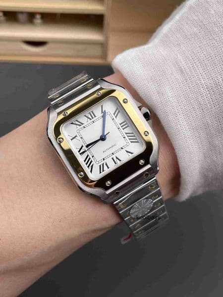 Top quality santoss watch mens watch 1847MC mechanical movement super clone watches designer watch sapphire crystal glass 316L steel 39.8mm 35.1mm with box 2B89
