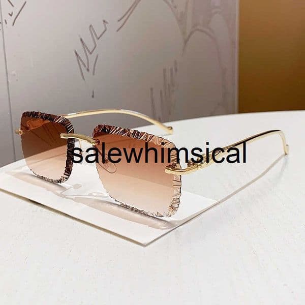 Designer sunglasses High-End C Brand Sunglasses for Women, Oversized Square Frame with Metal Accents & UV Protection Sophisticated Color Gradient Q4LN