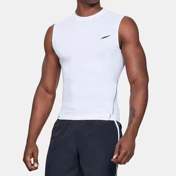 2026 Mesh quick-drying breathable basketball training tightback with no sleeves, sweat-absorbing fitness running track and field summer new style sportswear
