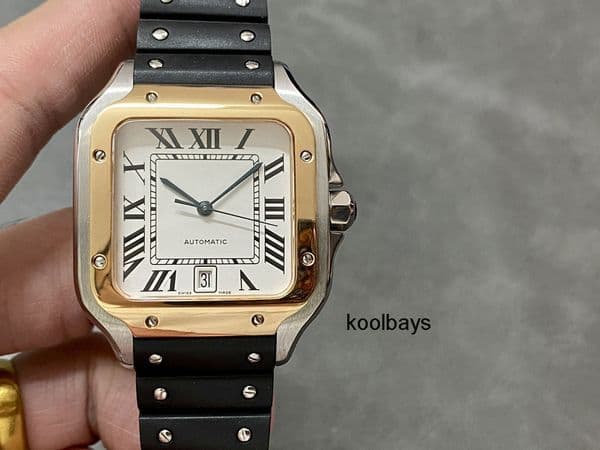 Top quality santoss watch mens watch 1847MC mechanical movement super clone watches designer watch sapphire crystal glass 316L steel 39.8mm 35.1mm with box CPXV