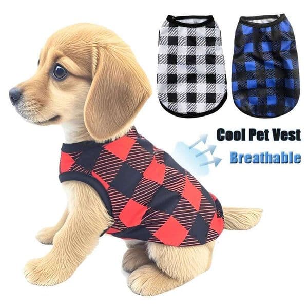 Cooling Dog T-shirt Cat Vest Summer Breathable Clothes For Small Medium Dogs Puppy Quick Dry Apparel Chihuahua Pet Clothing Gift