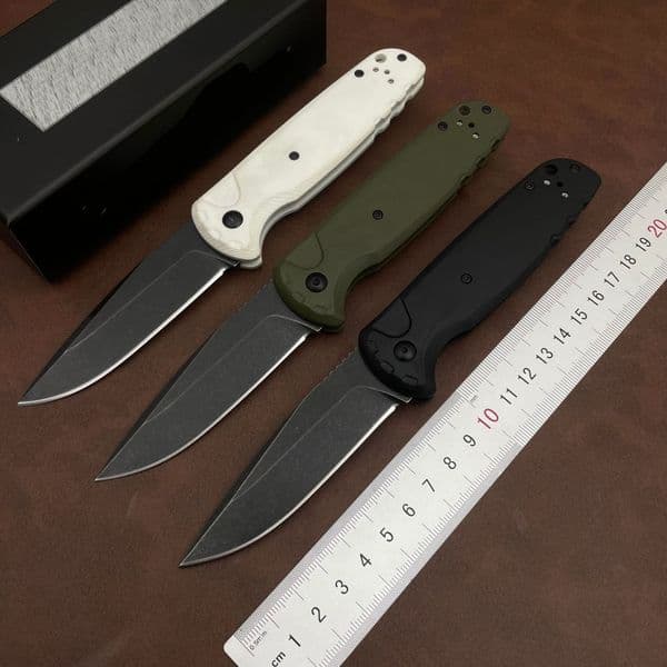 New BM 4300 Auxiliary Pocket Folding Knife D2 Blade G10 Handle EDC Hunting Cutting Survival Knives Outdoor Hiking Camping Tool