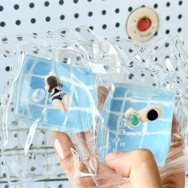 Needoh Swimming Pool Maltose Squishy Toy For Kids And Adults Slow Rebound Anti Anxiety Squeeze Toy Stress Relief Fidget Toy Funny Gifts
