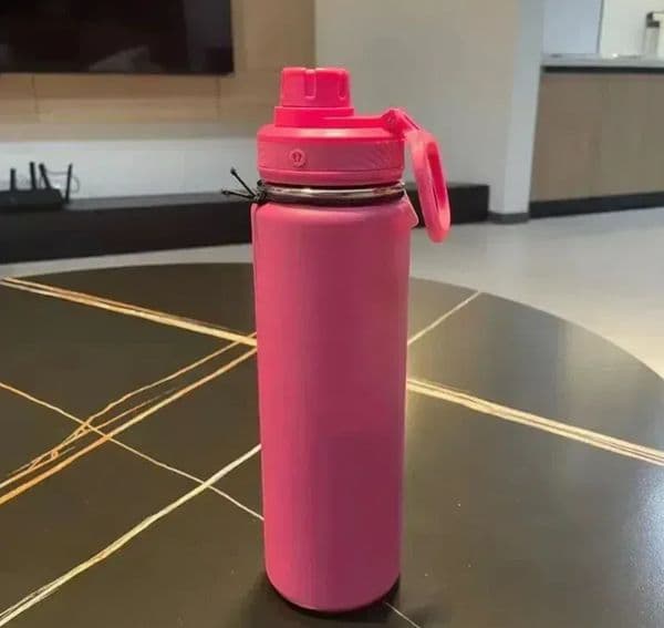 Water Bottles Llu Insulated Cup Portable Leakproof Outdoor Cups Sport Gym Vacuum Stainless Steel Pure Titanium 24OZ