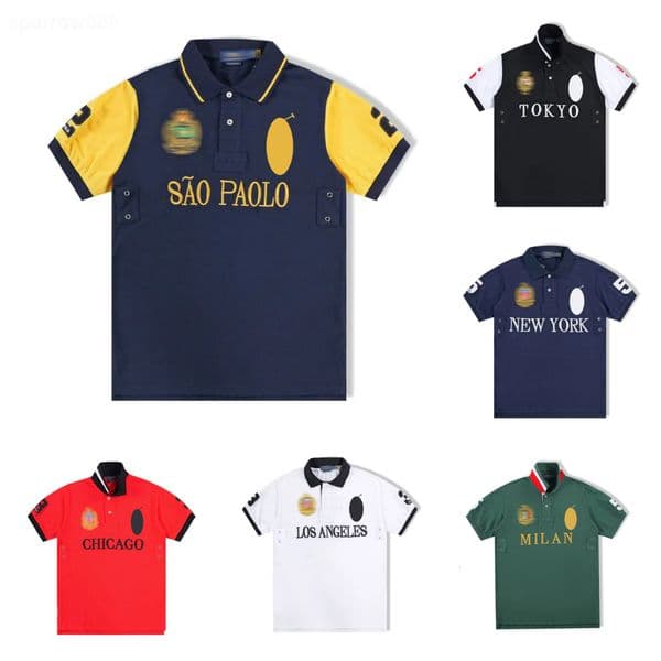 Mens T-shirt designer T-shirt polo men tshirt Tokyo Rome Dubai Los Angeles Chicago New York Berlin Madrid tee shirts M L XL 2XL 023