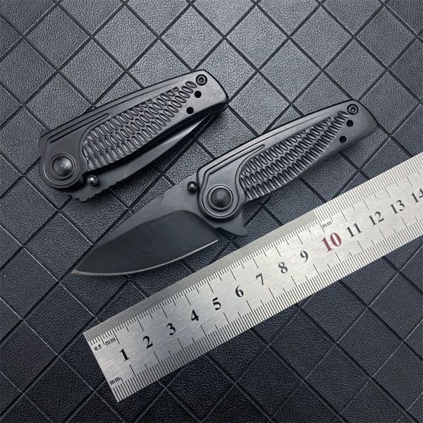1313BLK Spoke Flipper Knife 2" Outdoor Tactical Camping Hiking Survival multi-purpose EDC folding Knife Men's gift