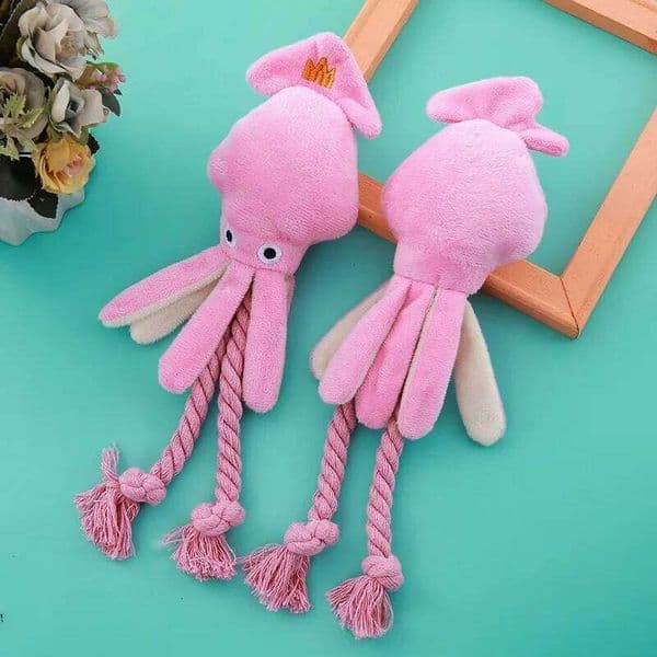Supet Pet Octopus Plush Rope Toy Is Bite-resistant, Fun Interactive, Suitable for Indoor and Outdoor Use