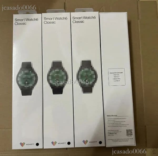 For Watch6 Classic Smart Watch 6 Bluetooth Call Voice Assistant Men and Women Heart Rate Sports SmartWatch