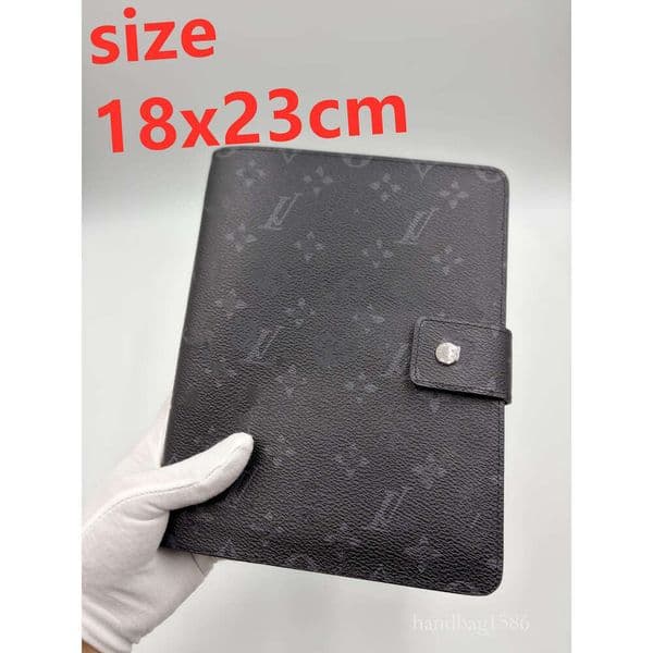Luxury Designer bag luxury monogrammed leather journal notebook snap closure stylish daily planner organizer for personal and business card holder vvfashionbag