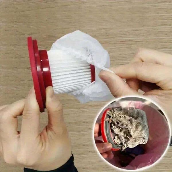 20pcs Disposable Filter Protective Cover - Washable Non-woven Fabric for Handheld Vacuum Cleaner
