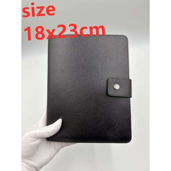 10A Luxury Designer premium monogram print leather notebook luxury snap closure journal stylish planner organizer for office use wallet bag vvfashionbag