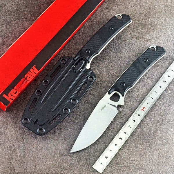 KS 2048 Fixed Blade Knife 8Cr13Mov Blade Nylon Fiber Handle Outdoor Pocket Knife EDC Camping Hunting Survival Military Tools