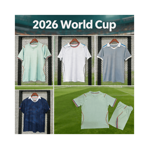 France World Cup 2026 Soccer Jersey - Authentic France National Team Replica Shirts for Men & Kids with MBAPPE BARCOLA OLISE DEMBELE EKITIKE GRIEZMANN Design
