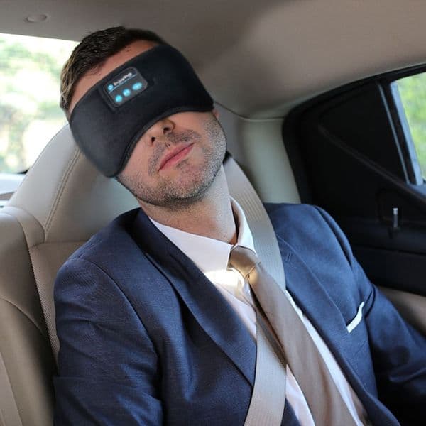Wholesale 100pcs Bluetooth Sleeping Headphones Eye Mask Sleep Headphones Bluetooth Headband Soft Elastic Comfortable Wireless Music Earphones