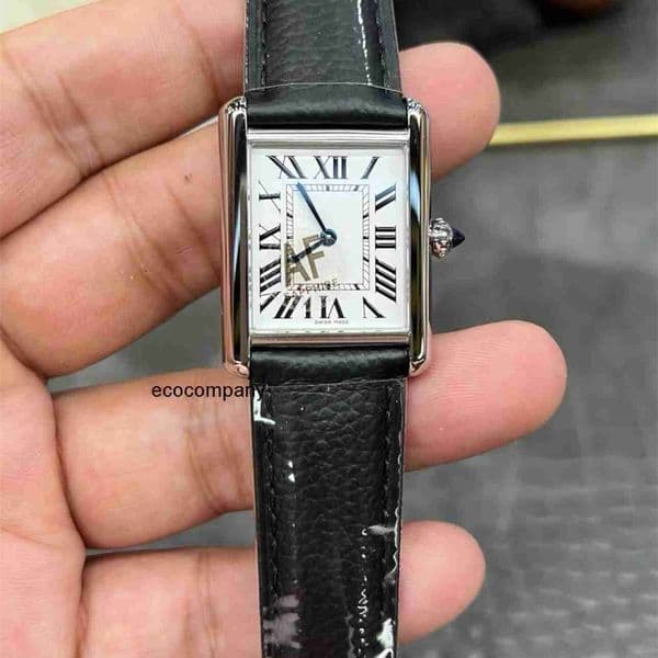 Top quality tanks watch mens watch super clone watches luxury watch women designer watch swiss quartz movement leather strap sapphire glass 22mm 25.5mm with box I2YG