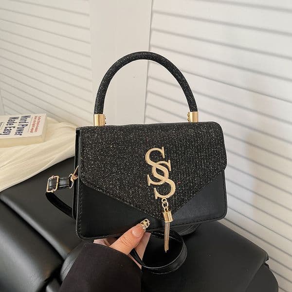 1 2026 Spring New Small Square for Women, Fashionable Trendy Letter Handbag, High-Value Simple Crossbody Bag