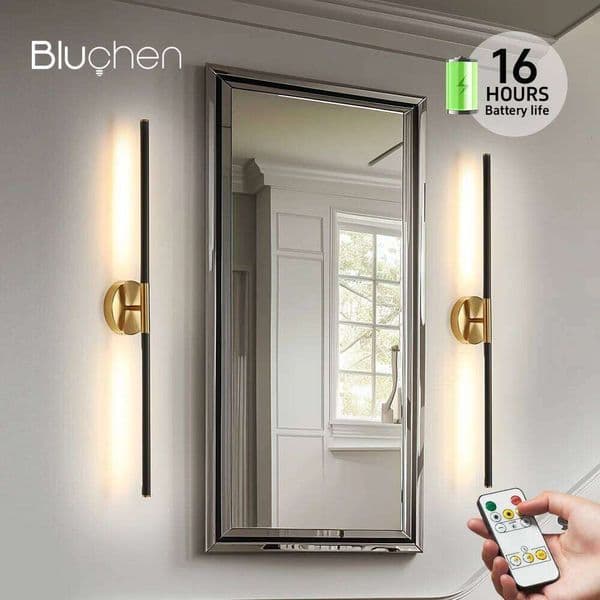 Rechargeable LED Lamp 4400mAh 16H Remote Dimmable Magnetic & Wall Mount Detachable Bars USB Type-C Home Indoor Lighting