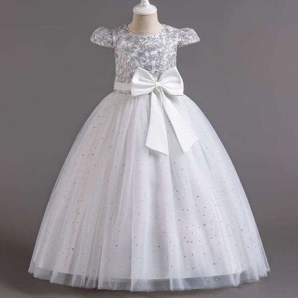Toddler Bridemaid Attire Featuring Tulle Ruffles at Adjustable Waist
