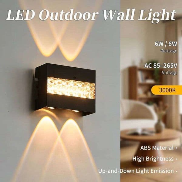 Modern LED Light Wall 85-265V Porch Lights Led Outdoor Lamps For Garden Backyard Doorway Lighting Decoration