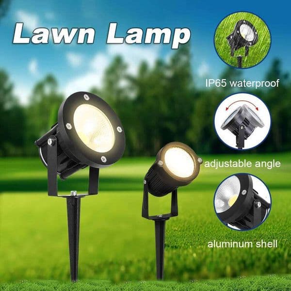 IP65 Waterproof Spotlight LED Lawn Outdoor Garden Path Street Lamp Landscape Light 5W10W Decor Backyard Driveway