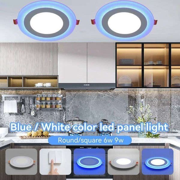 Double Color Ceiling Lamps Modern Downlight Spot Lights for Home Decor Living Room Bathroom Indoor Lighting Led Panel Light