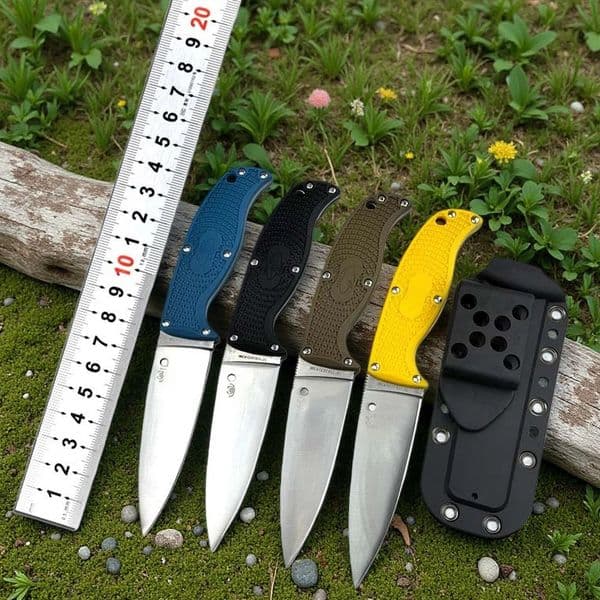 New FB31 Camping Survival Tactics And Hunting Handmade Olive Plastic Handle Fixed Blade Knife - A Premium Product For Outdoor Enthusiasts