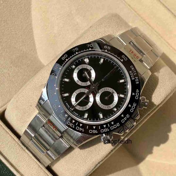 Top quality dayton watch day tona mens watch 4131 mechanical movement cosmograph super clone watches designer watch sapphire glass 904L steel 40mm with box 7C3Q