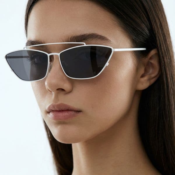 813042 Transparent Green Ocean for Women Square Colorful Lens Popular Small Frame Sunglasses