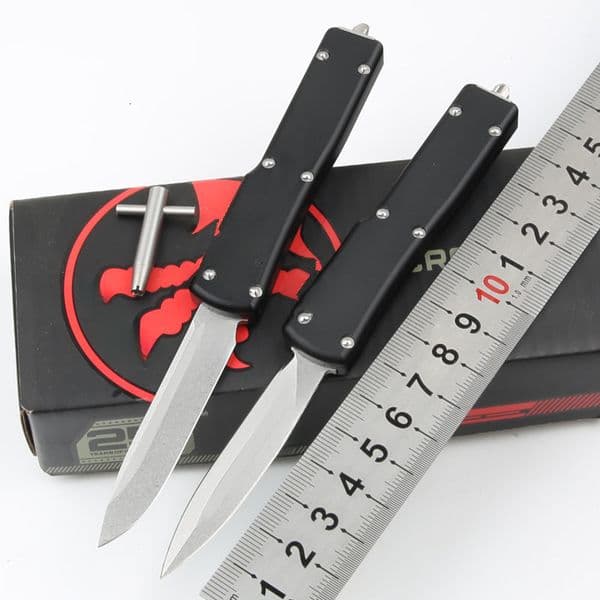 UTX70 Pocket Knife, Aluminum Alloy Handle, D2 Steel Blade, Outdoor EDC Tactical Knife for Camping Hunting Survival
