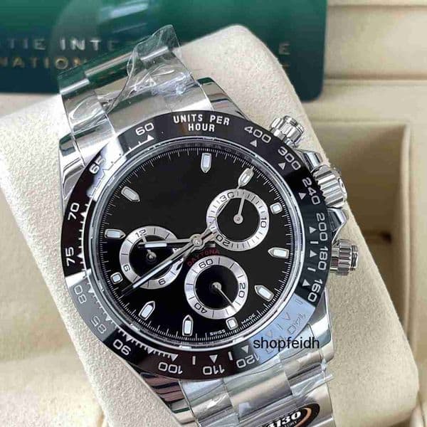 Top quality dayton watch day tona mens watch 4131 mechanical movement cosmograph super clone watches designer watch sapphire glass 904L steel 40mm with box 8TI2
