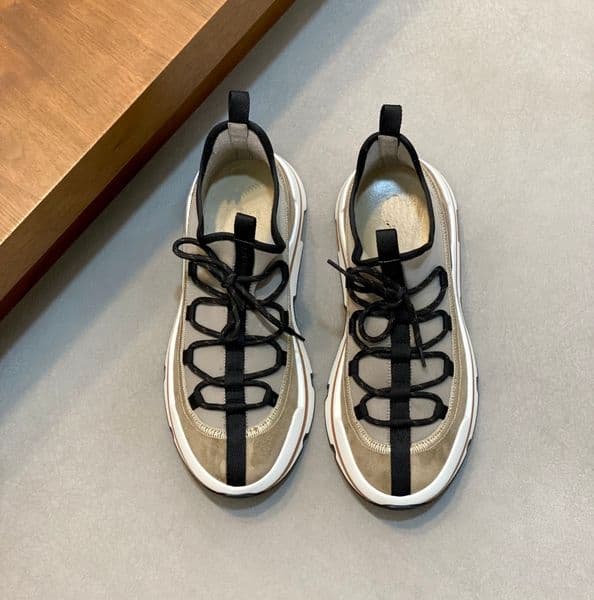 Luxury Men's Dress Shoes Sneakers Suede String Bead Flat Shoes Thick Bottom Drawstring Casual Shoes Spring Autumn Comfort Breathable Running Shoes