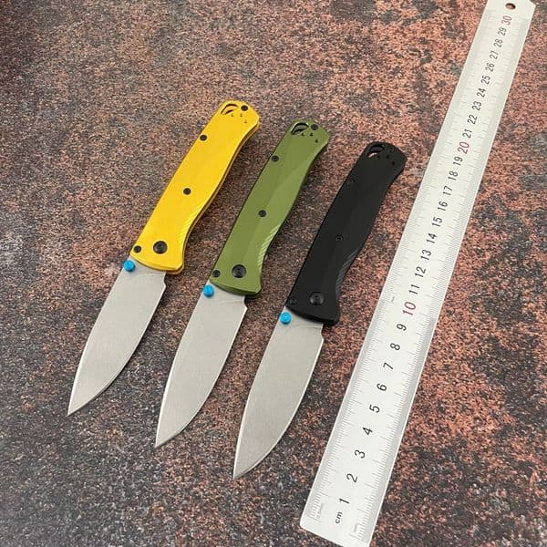 New BM535-07 Aluminum alloy handle M390 blade BUGOUT Folding knife Outdoor Camping Hunting Pocket EDC Tool Knife