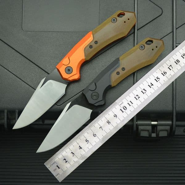 KS 7851 High Hardness Pocket Knife with 8cr13mov Blade Aluminum Alloy + G10 Handle Outdoor Camping Portable Barbecue Knife Men's Gift
