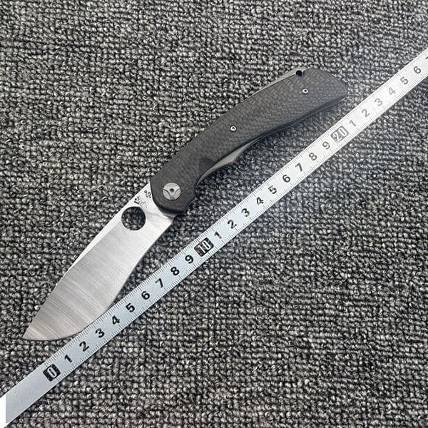 C239 Carbon Fiber Folding Knife Outdoor Camping Hunting Pocket EDC Tool Knife